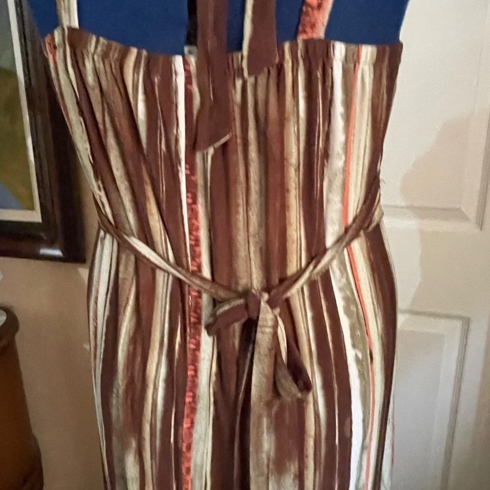 Beautiful Avenue Striped halter style Maxi dress 2X 18-20 🌺A - Picture 7 of 9